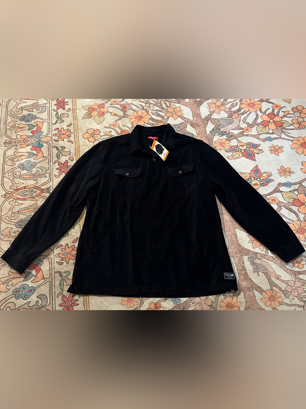 UNIONBAY Black Corduroy Shirt Jacket